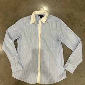 Land’s End Blue Striped Shirt